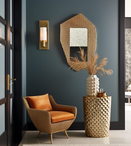 modern styled entryway